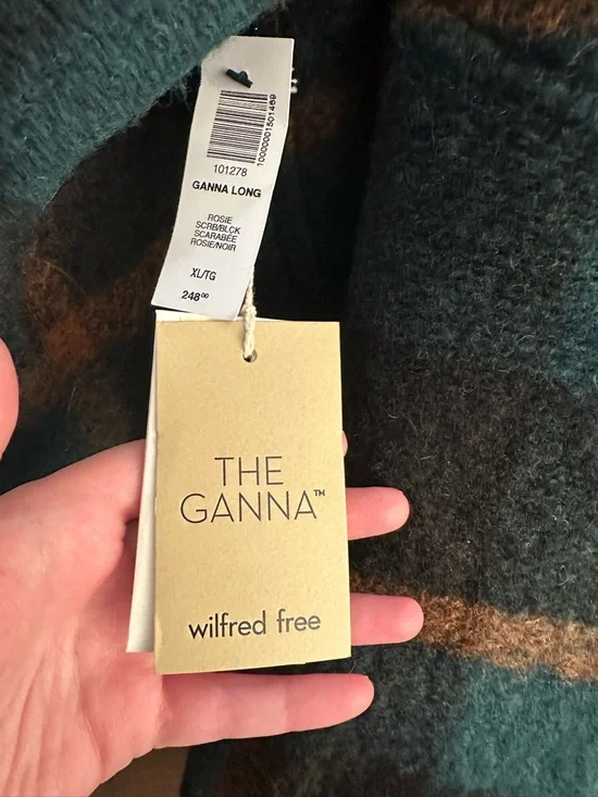 Aritzia Wilfred Free The Ganna Long Shirt Jacket Shacket Deep Green Brown XL - Picture 16 of 16